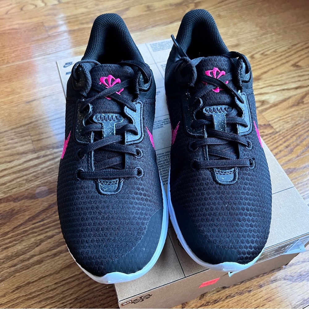 Nike womans Flex Experience Runner 11 NN style DD9283003 Black / Rush Pink White - Picture 9 of 14